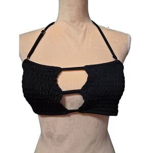 *2 for $30* Mermaid Swimwear Black Strappy Bikini Top